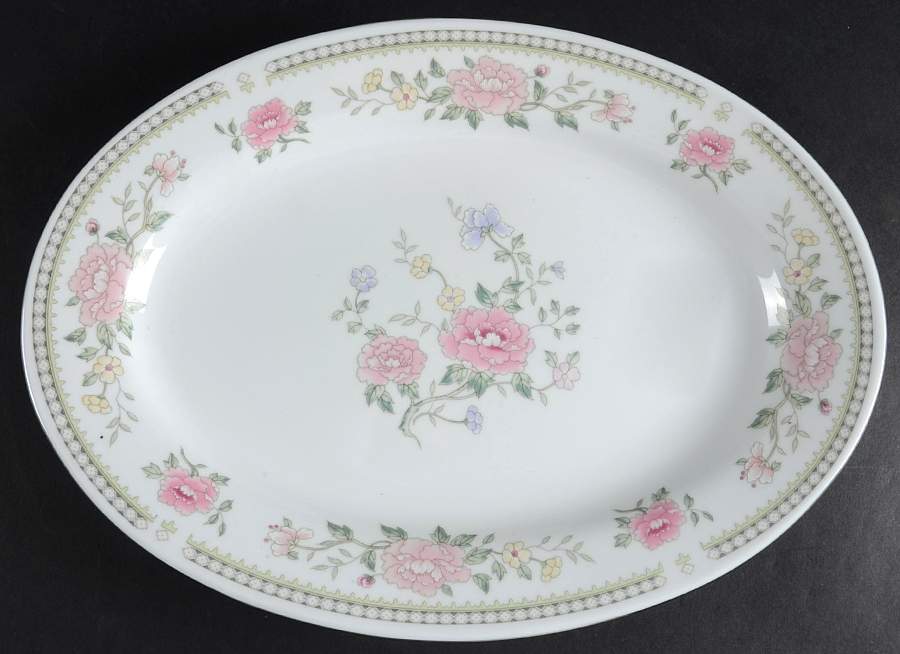CCN4 (CHINA) 13" Oval Serving Platter by Crescent (China)-1