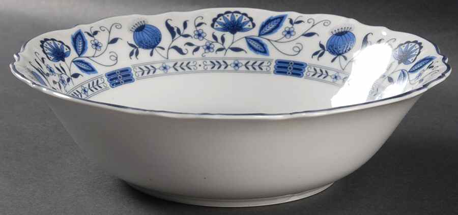 Blue Onion 9" Round Vegetable Bowl by Castle Court-1