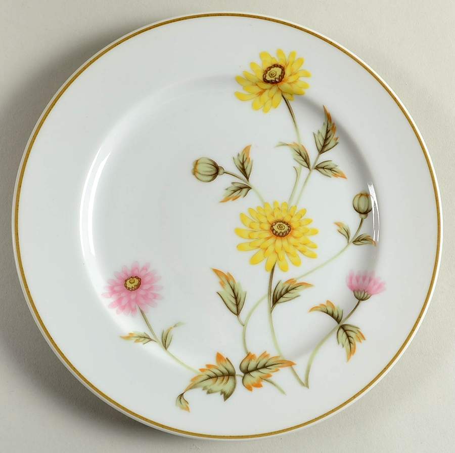 Chrysanthemum Salad Plate by Castle Court-1