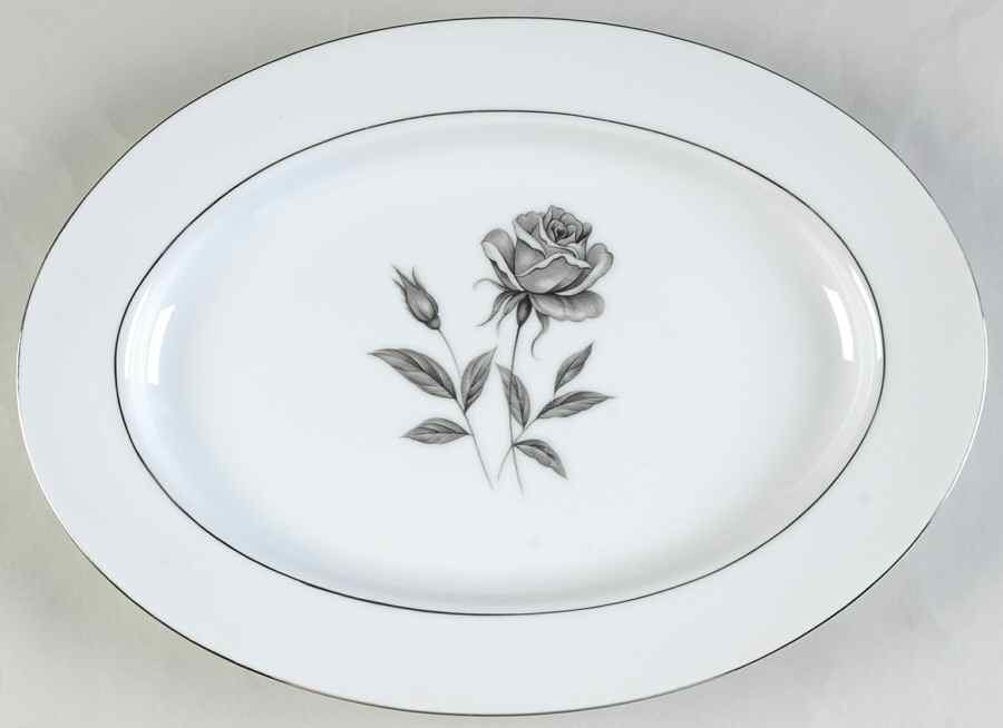 Riviera Rose 12" Oval Serving Platter by Castle Court-1