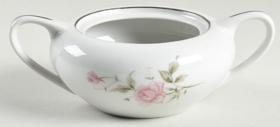 Rose Bouquet Sugar Bowl No Lid by Castle Court-1