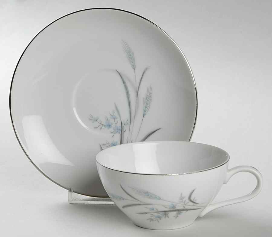 Wheat Harvest Flat Cup & Saucer Set by Castle Court-1