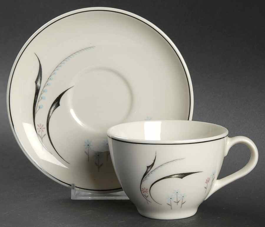 Fantasy Flat Cup & Saucer Set by Celestial-1