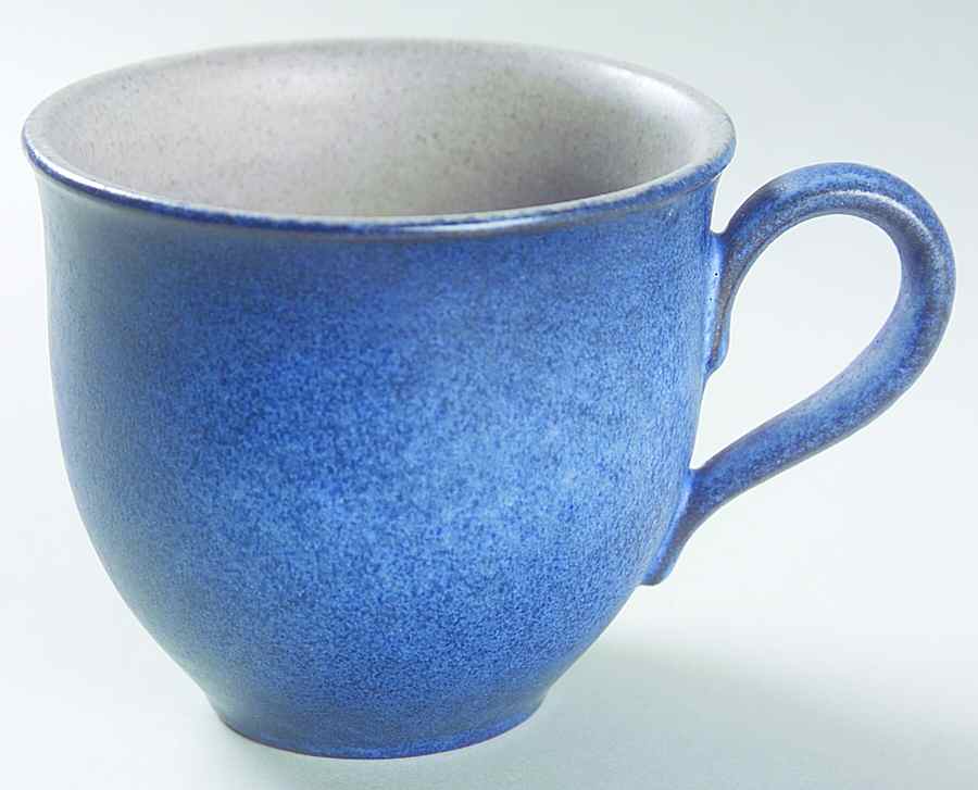 Adrian Blue Flat Cup by Ceramano-1