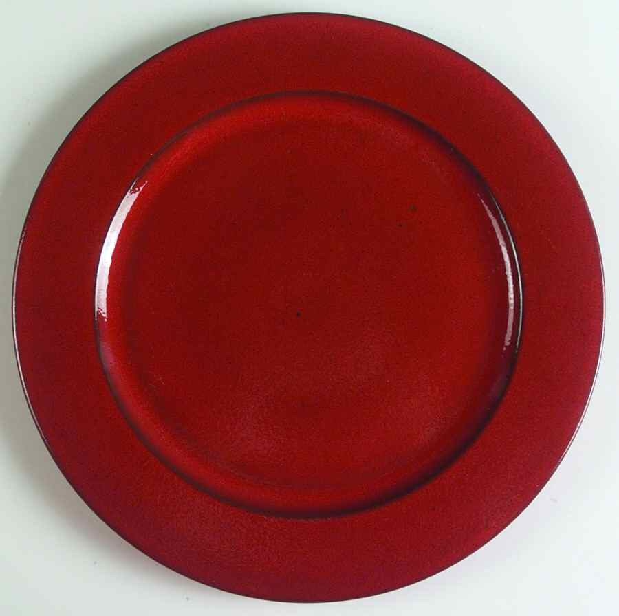 Sunset Orange 12" Chop Plate (Round Platter) by Ceramano-1