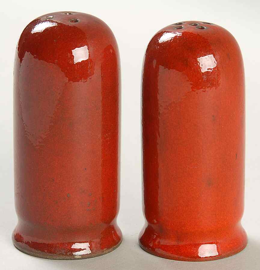 Sunset Orange Salt & Pepper Set by Ceramano-1