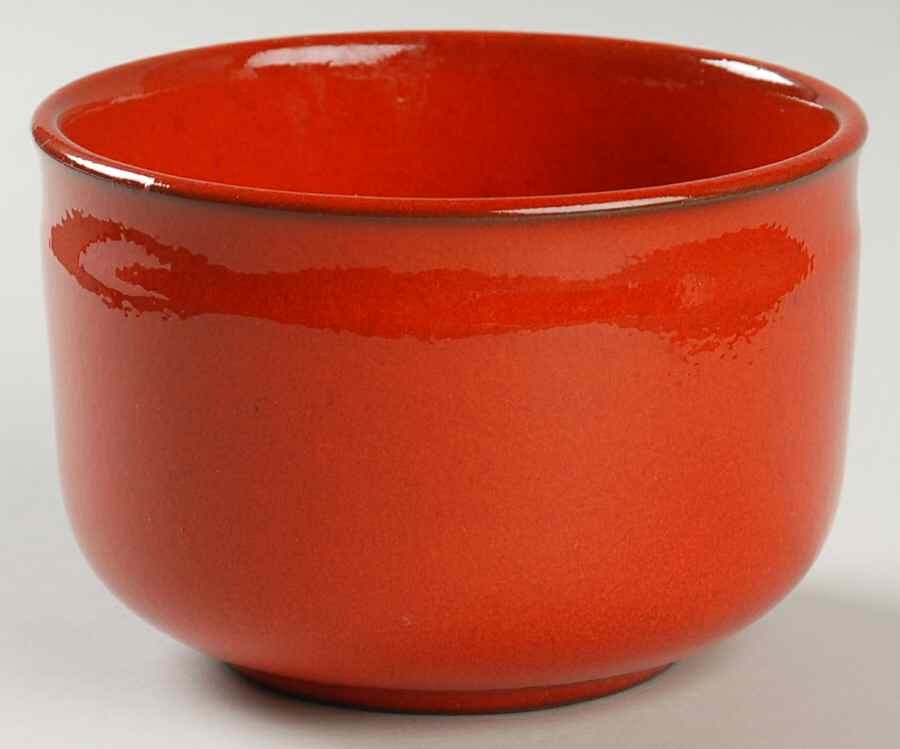 Sunset Orange Coupe Soup Bowl by Ceramano-1