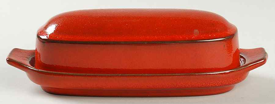 Sunset Orange 1/4 Lb Covered Butter by Ceramano-1