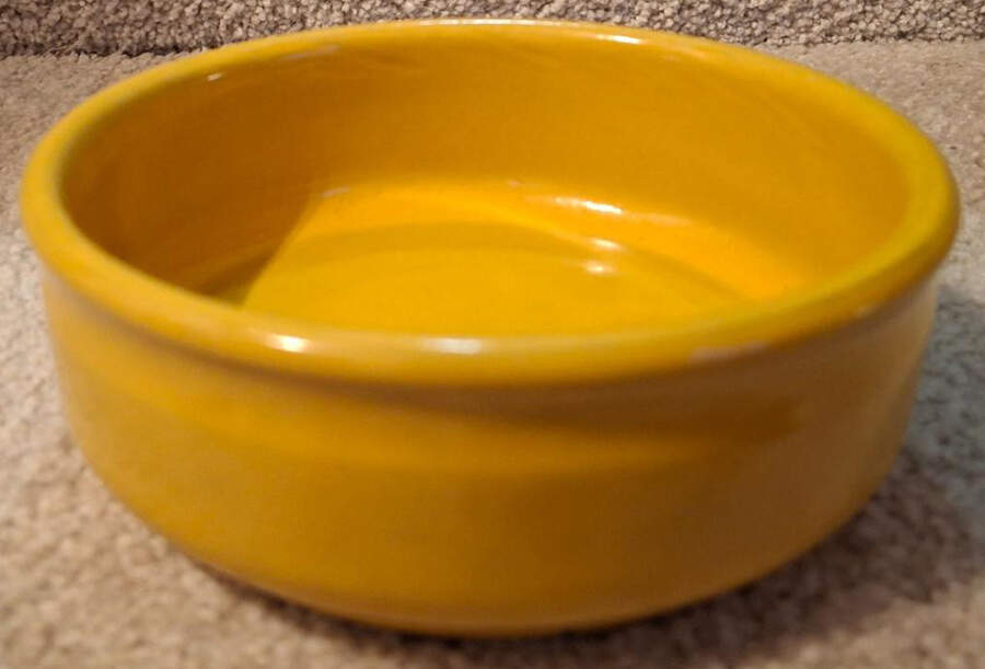 Sunrise Yellow Fruit/Dessert (Sauce) Bowl by Ceramano-1