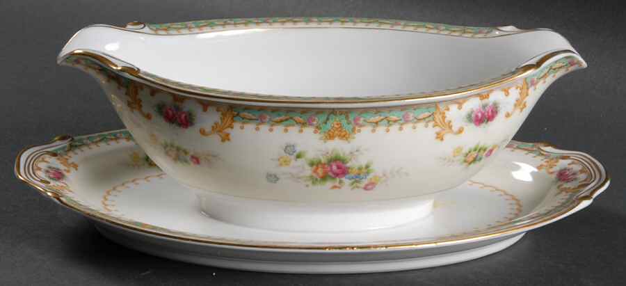 Linda Gravy Boat with Attached Underplate by Celebrate-1