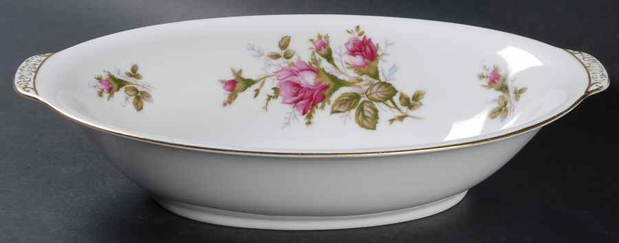 Moss Rose 11" Oval Vegetable Bowl by Celebrate-1