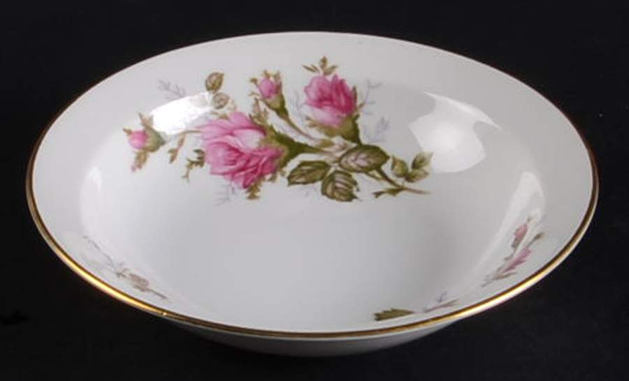 Moss Rose Rim Fruit/Dessert (Sauce) Bowl by Celebrate-1