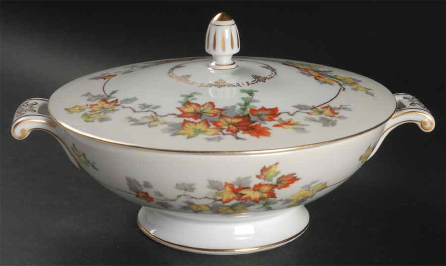 Silver Maple Round Covered Vegetable by Celebrate-1