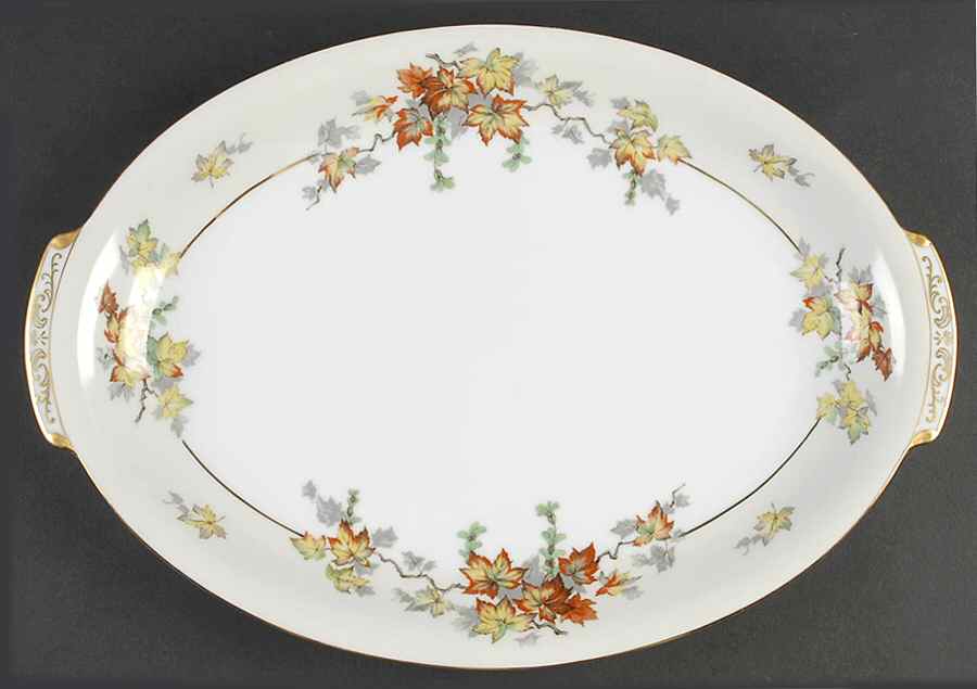 Silver Maple 15" Oval Serving Platter by Celebrate-1