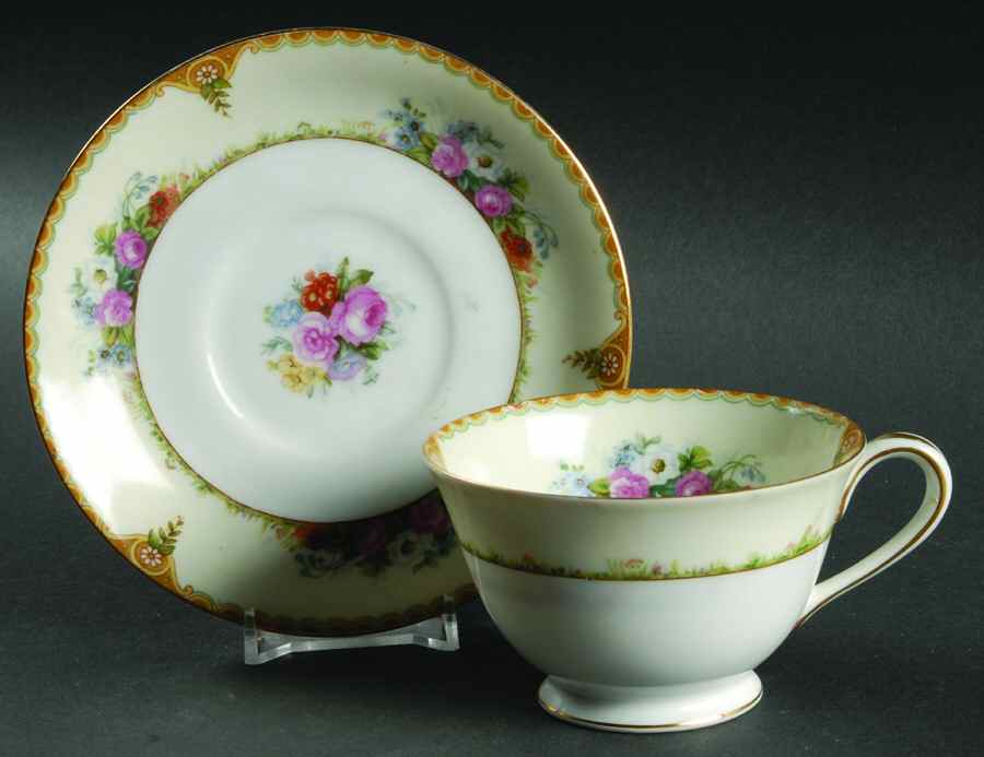 Vivienne Footed Cup & Saucer Set by Celebrate-1