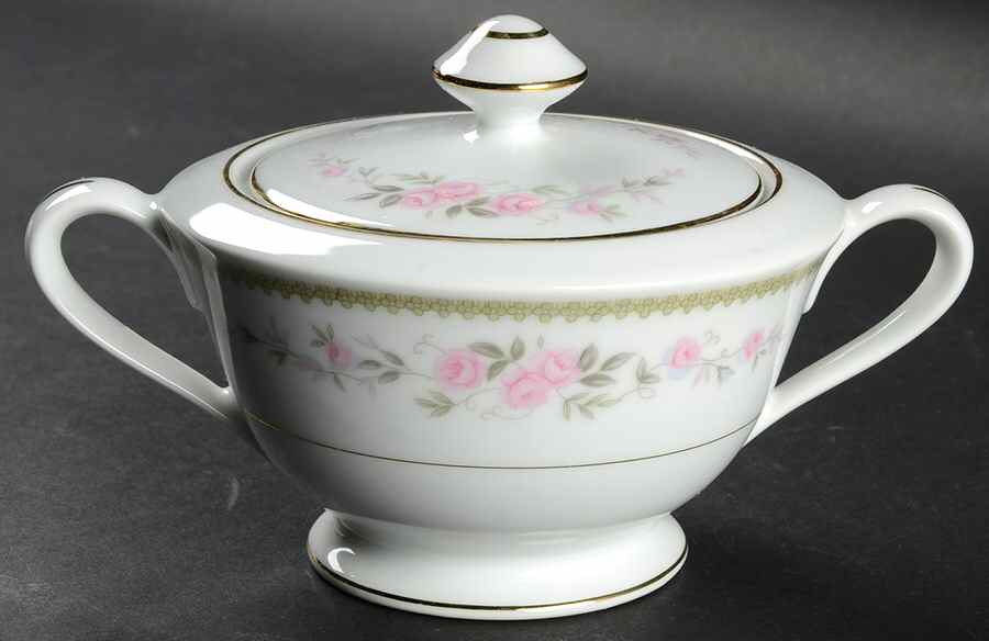 Arcadia Sugar Bowl & Lid by Ceramic Guild-1