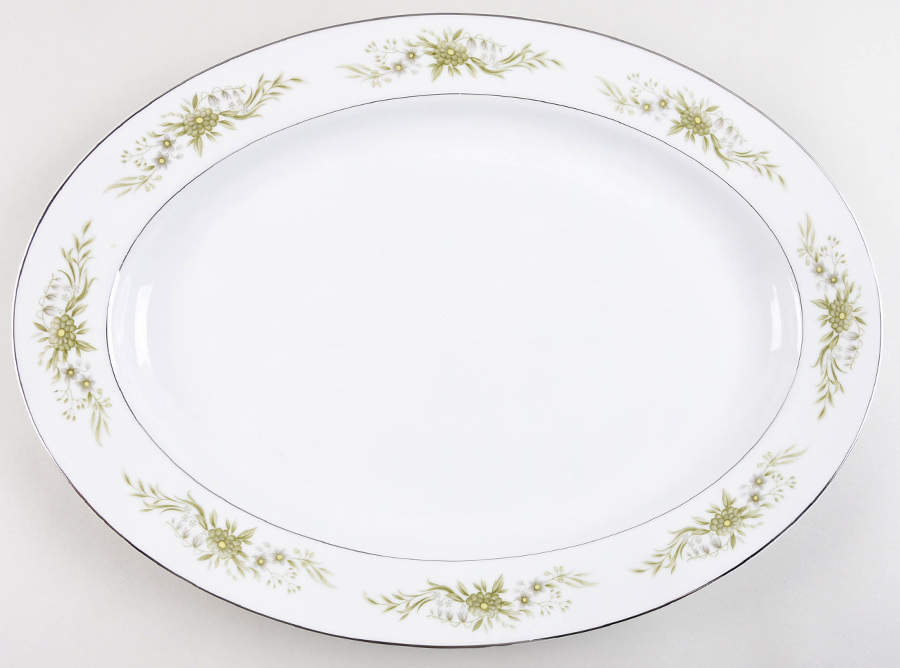 Sweetheart 16" Oval Serving Platter by Ceramic Guild-1