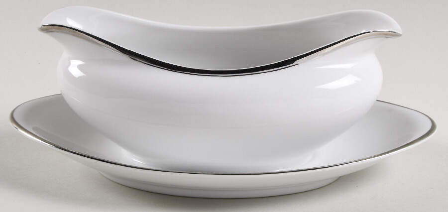 Anniversary Gravy Boat with Attached Underplate by Celebrity-1