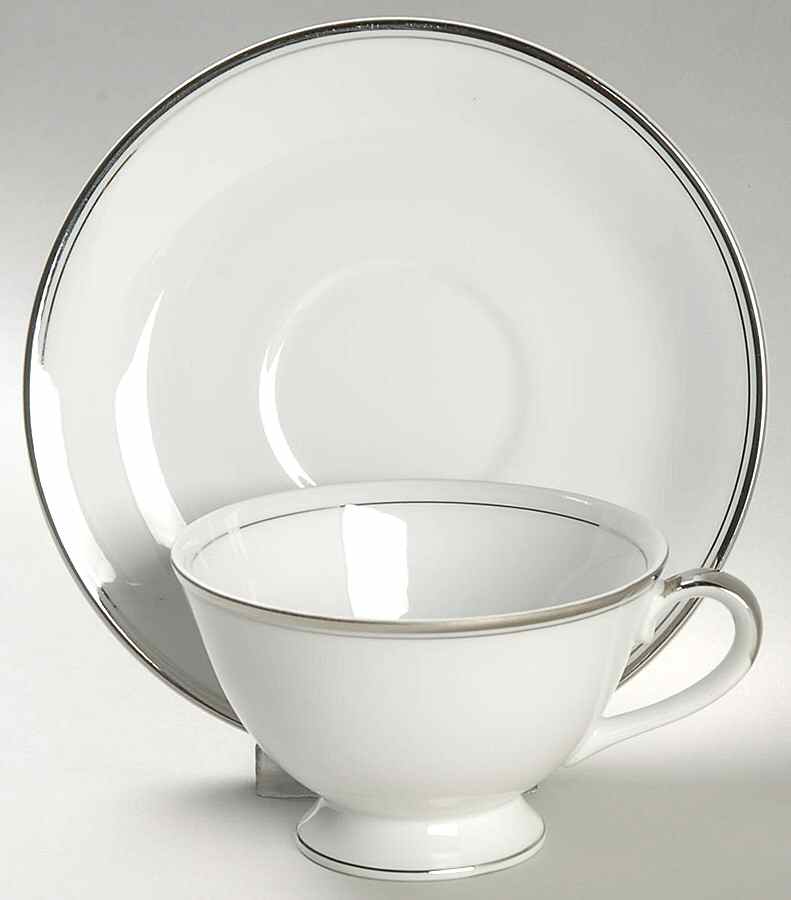 Anniversary Footed Cup & Saucer Set by Celebrity-1