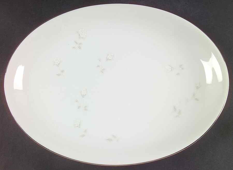 Bridal Rose 14" Oval Serving Platter by Celebrity-1