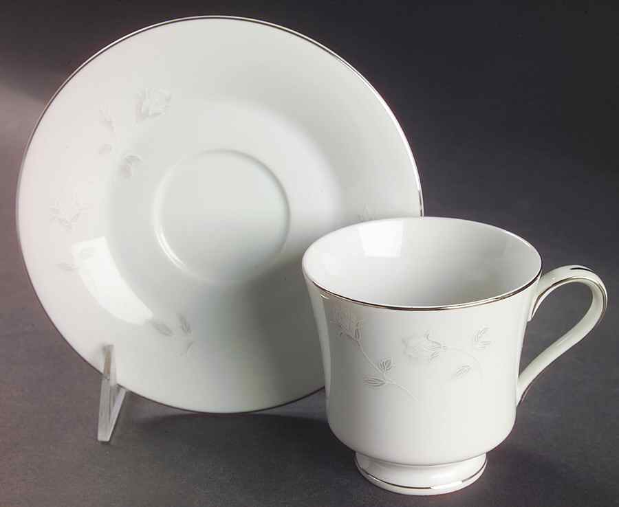 Bridal Rose Footed Cup & Saucer Set by Celebrity-1