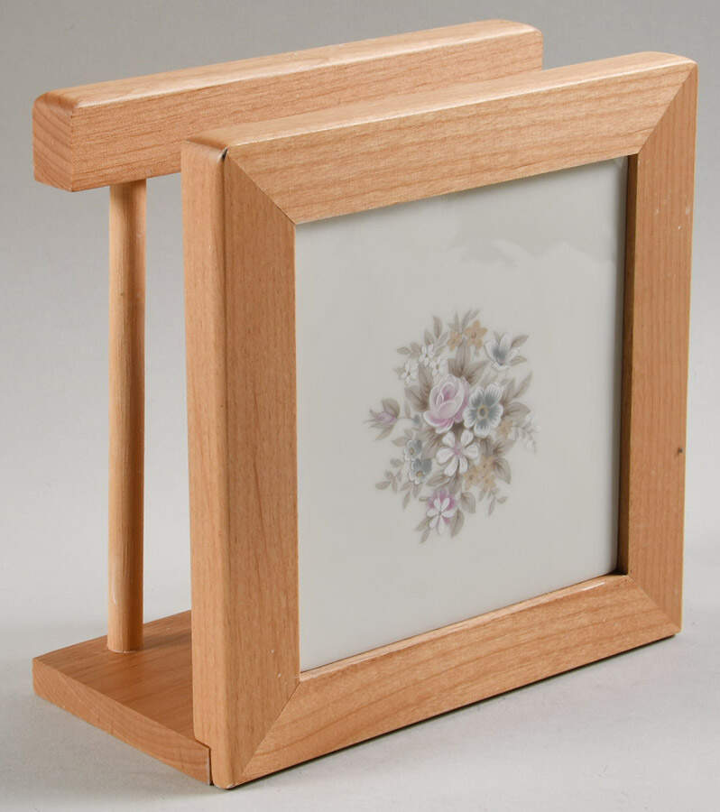 Elizabeth 6 1/8" Natural Wood Napkin Holder  HC by Celebrity-1