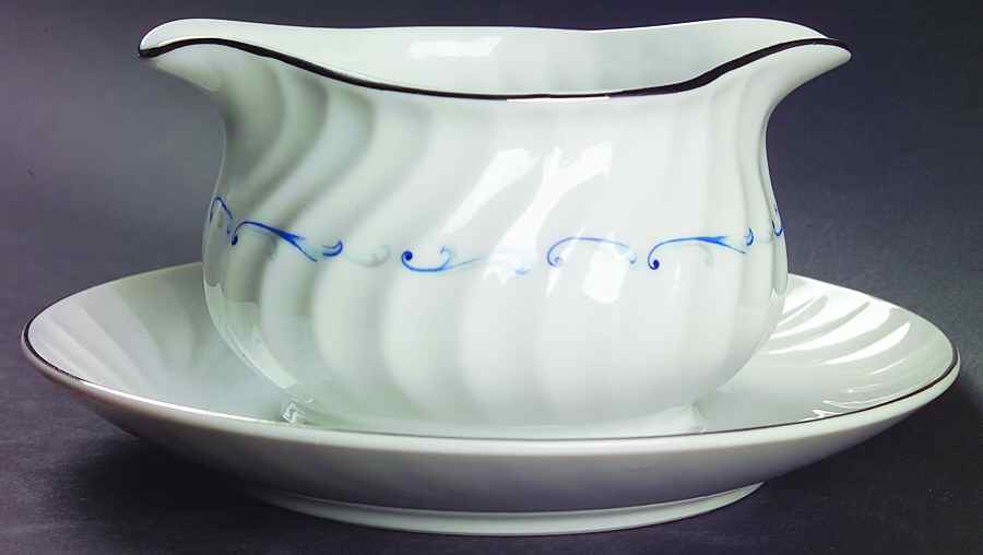 Evening Tide Gravy Boat with Attached Underplate by Celebrity-1
