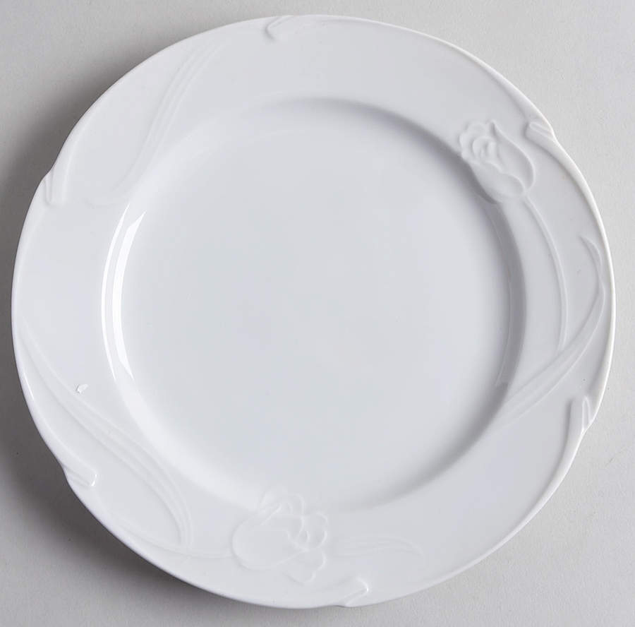White Rose Salad Plate by Celebrity-1