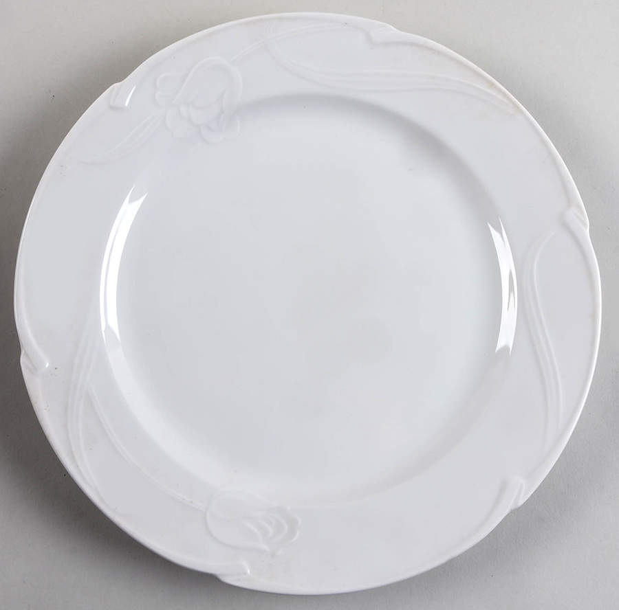 White Rose Dinner Plate by Celebrity-1