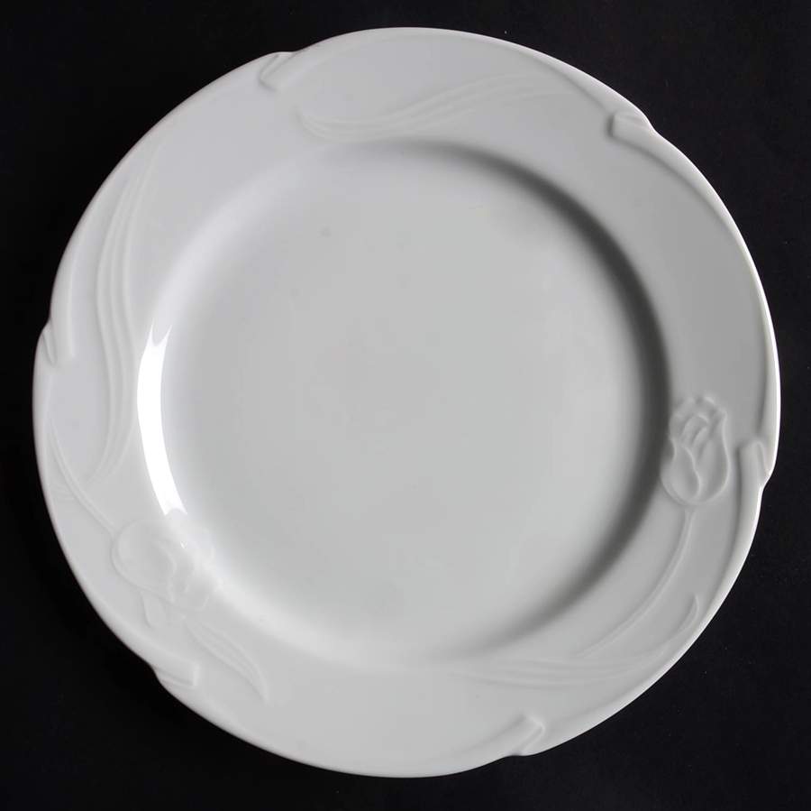 White Rose Luncheon Plate by Celebrity-1