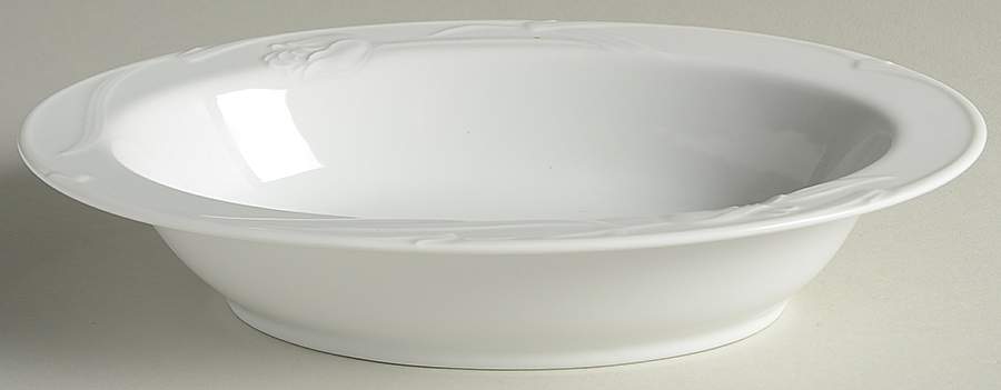 White Rose 11" Oval Vegetable Bowl by Celebrity-1