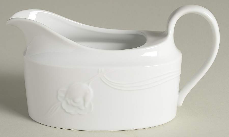 White Rose Gravy Boat by Celebrity-1