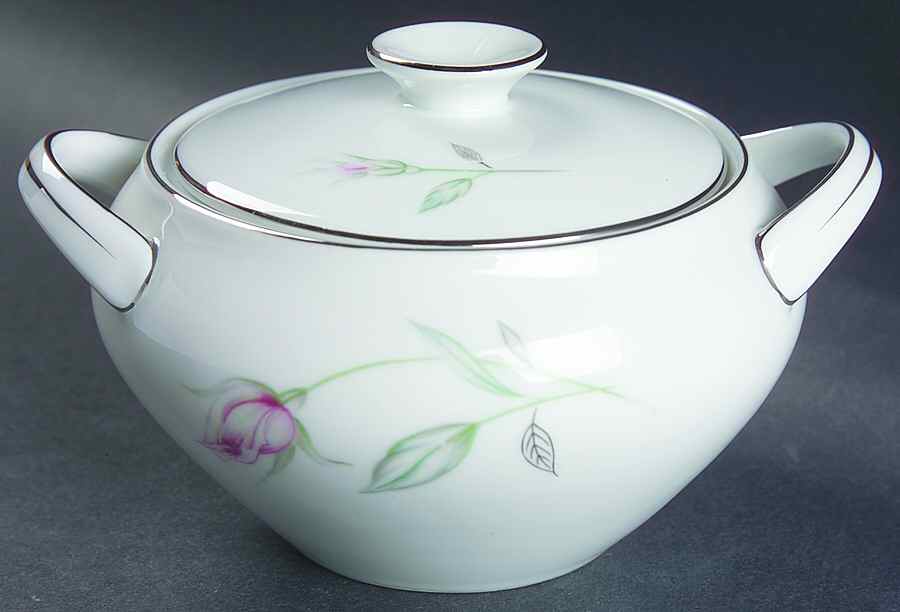 Zephyr Rose Sugar Bowl & Lid by Celebrity-1
