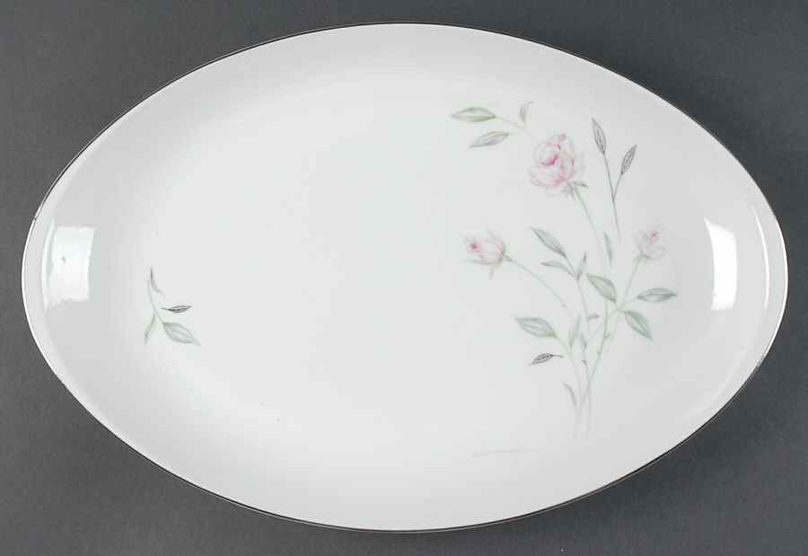 Zephyr Rose 16" Oval Serving Platter by Celebrity-1