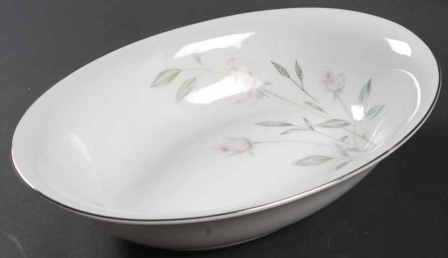 Zephyr Rose 10" Oval Vegetable Bowl by Celebrity-1