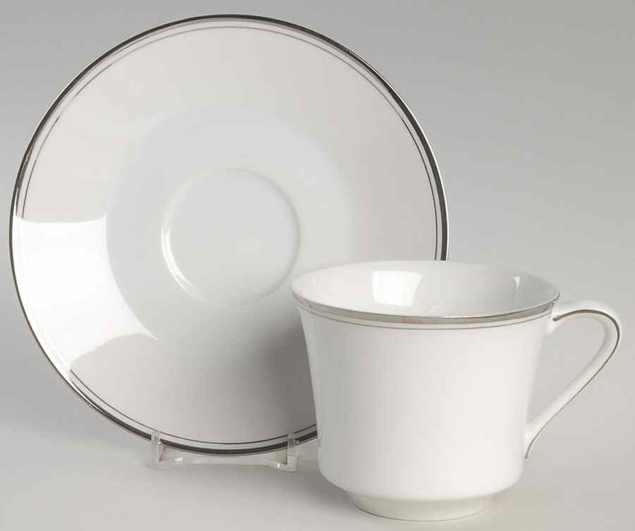 Countess Flat Cup & Saucer Set by Crown Empire-1