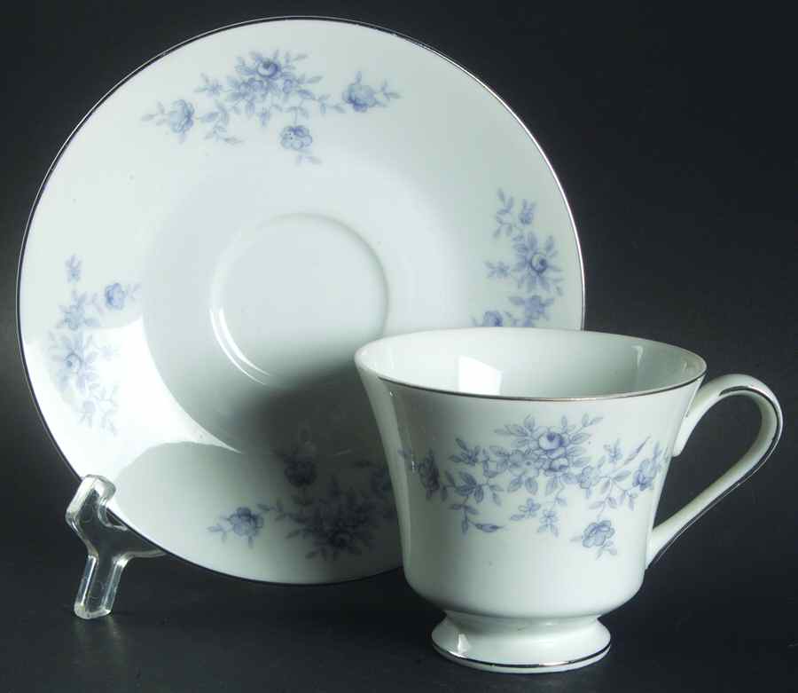 Duchess Footed Cup & Saucer Set by Crown Empire-1