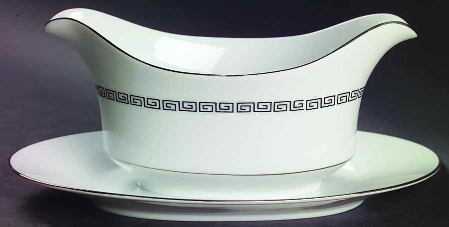Marquis Gravy Boat with Attached Underplate by Crown Empire-1