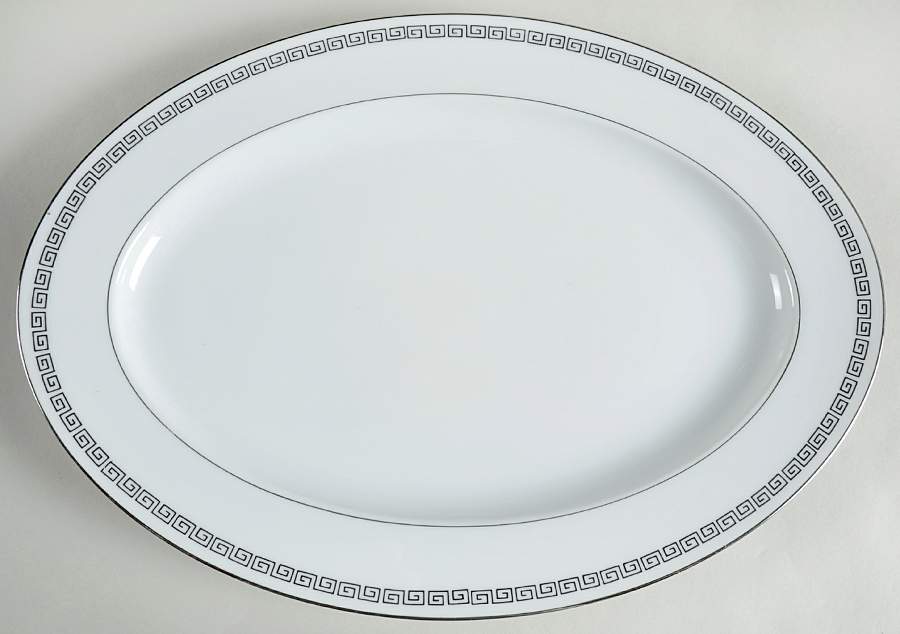 Marquis 14" Oval Serving Platter by Crown Empire-1
