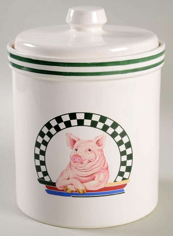 Benedict Large Canister & Lid by Century China-1