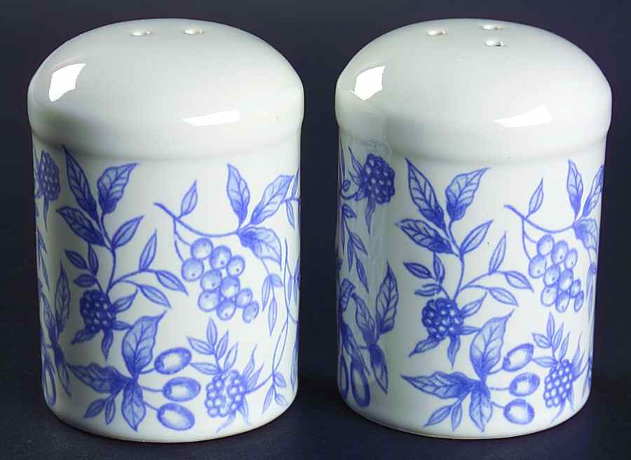 Blueberry Hill (Sm Design) Salt & Pepper Set by Century China-1