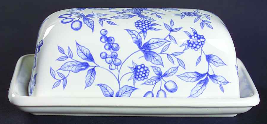 Blueberry Hill (Sm Design) 1/4 Lb Covered Butter by Century China-1