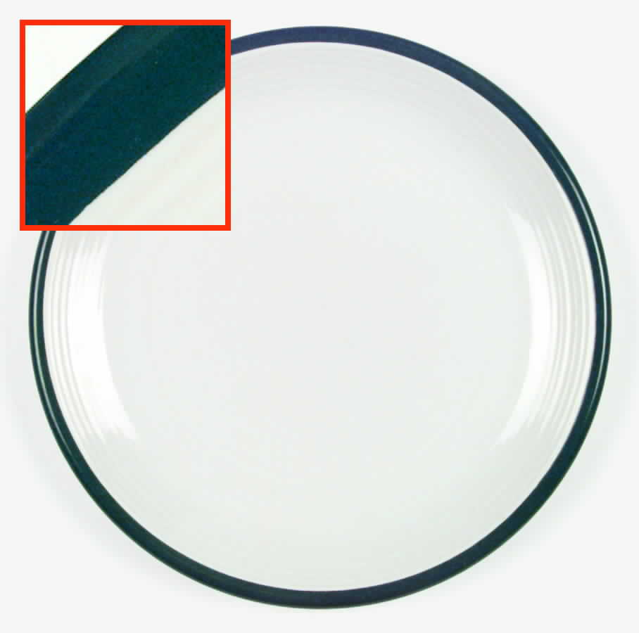 Rio Green (White with Green Trim) Dinner Plate by Century China-1