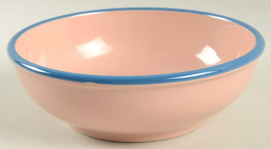 Rio Orange (Blue Trim) Soup/Cereal Bowl by Century China-1
