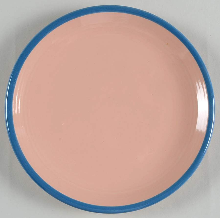 Rio Orange (Blue Trim) Salad Plate by Century China-1