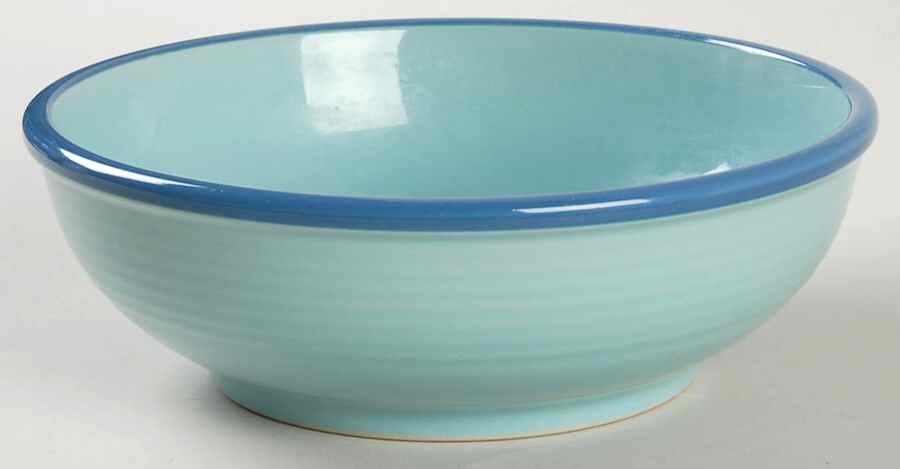 Rio Turquoise Blue Soup/Cereal Bowl by Century China-1