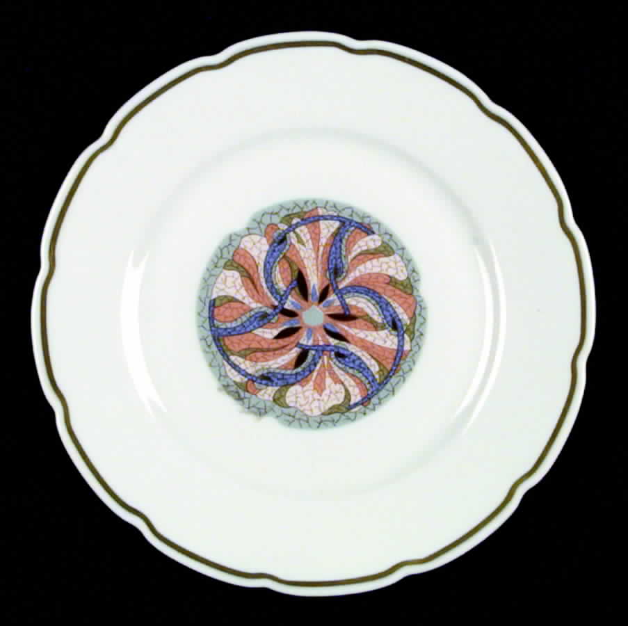Alberti Pink Rose Salad Plate by Ceralene-1