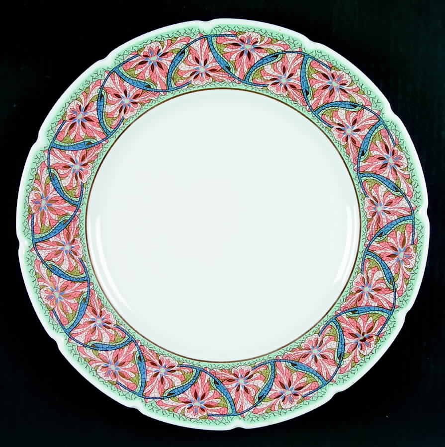 Alberti Pink Rose Dinner Plate by Ceralene-1