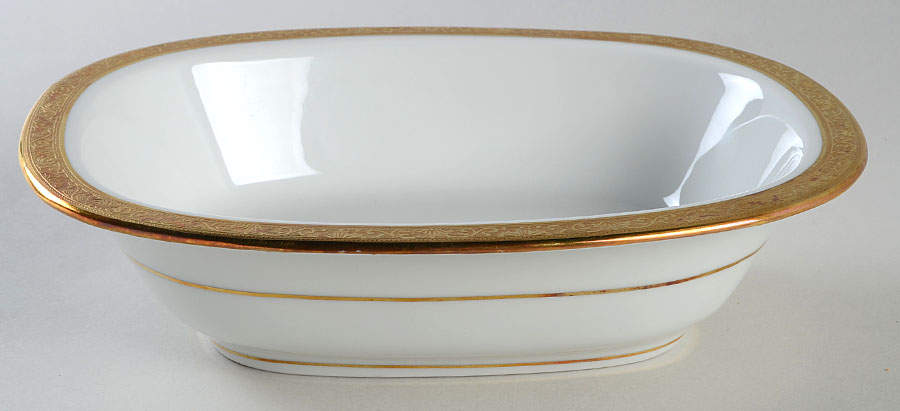 Ambassador Gold 9" Oval Vegetable Bowl by Ceralene-1
