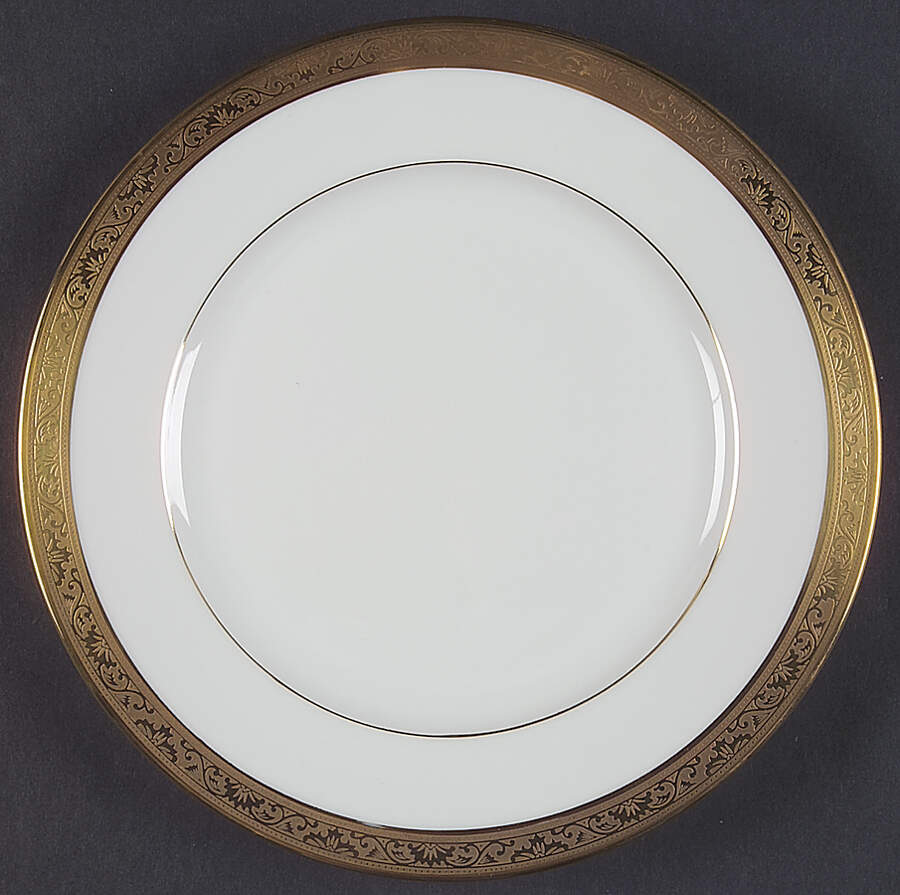 Ambassador Gold Dessert Luncheon Plate by Ceralene-1